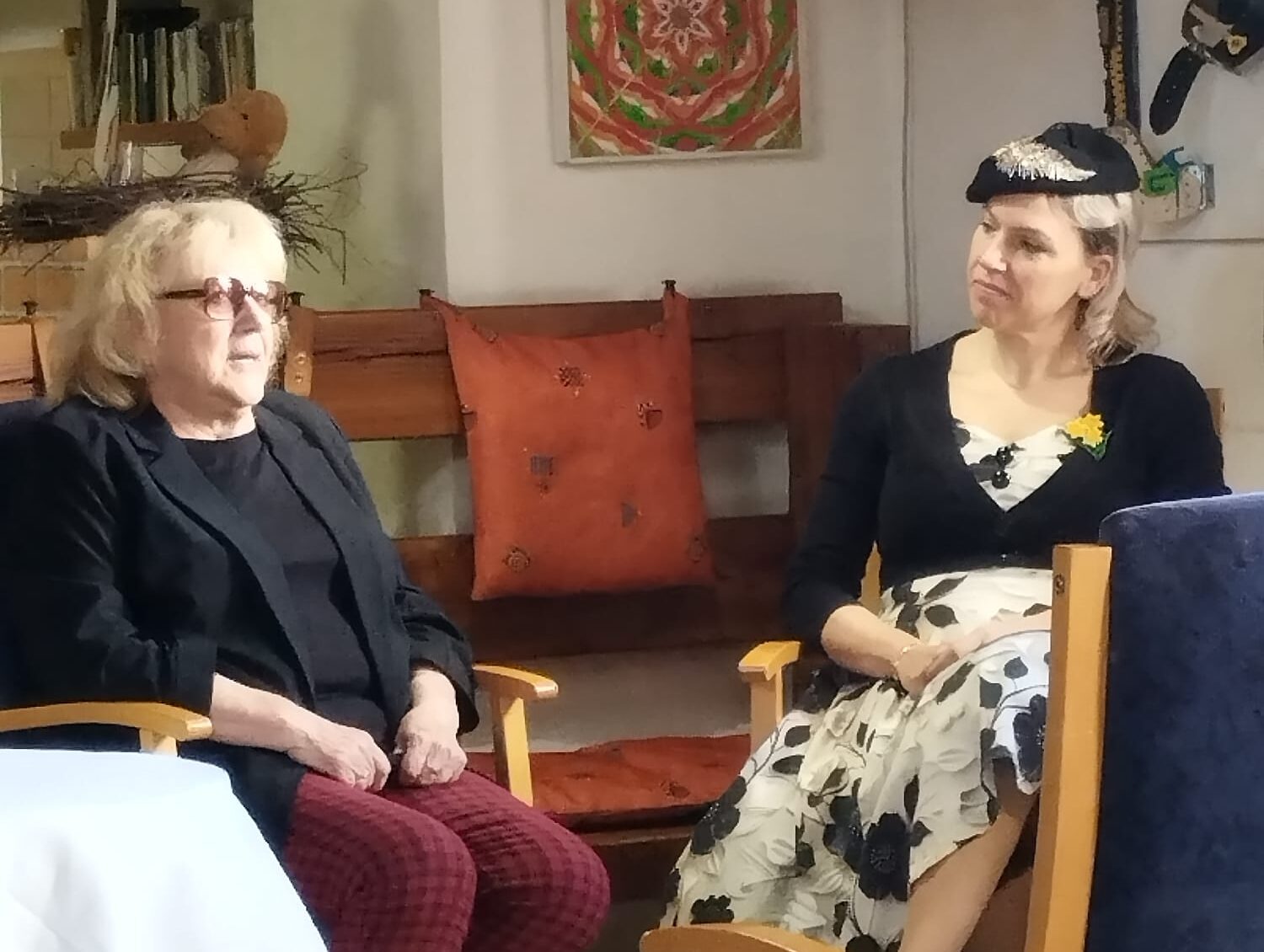 Beseda s paní Ivou Hüttnerovou